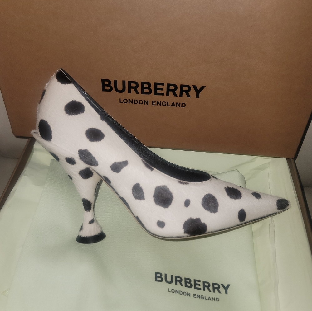 Authentic Burberry dalmation print pumps